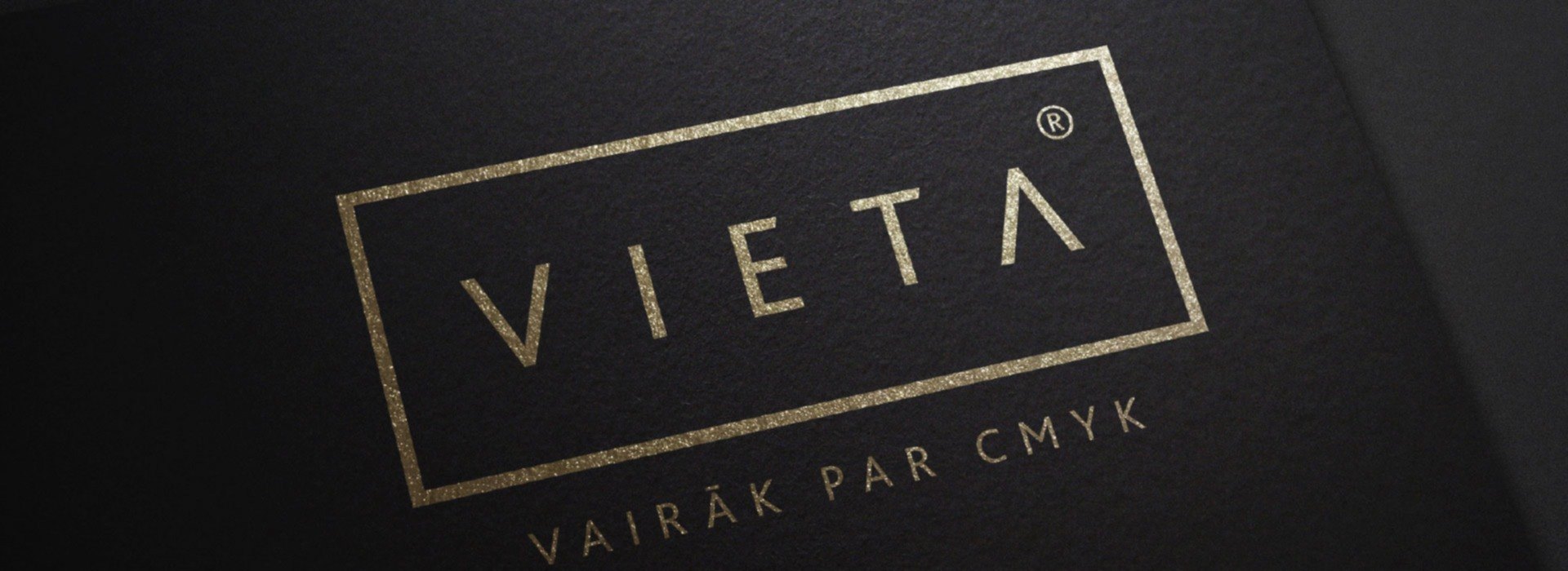 Vieta logo melns